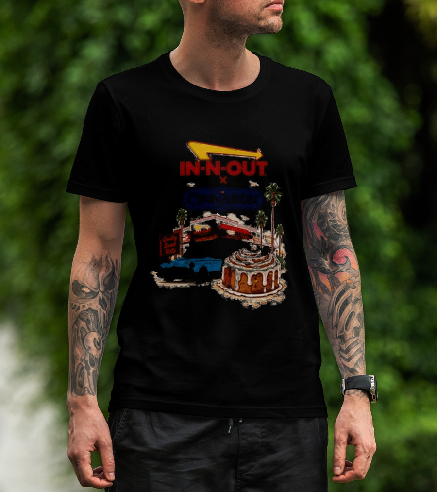 IN N OUT Cinnabon Sweet Stops Better Together Vintage Vibes T-Shirt