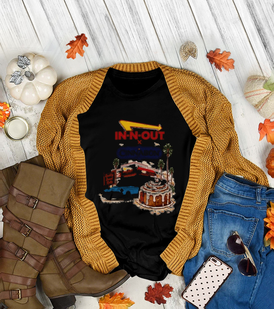 IN N OUT Cinnabon Sweet Stops Better Together Vintage Vibes T-Shirt