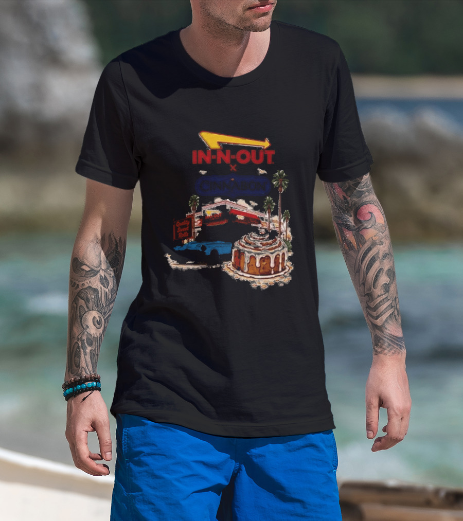 IN N OUT Cinnabon Sweet Stops Better Together Vintage Vibes T-Shirt