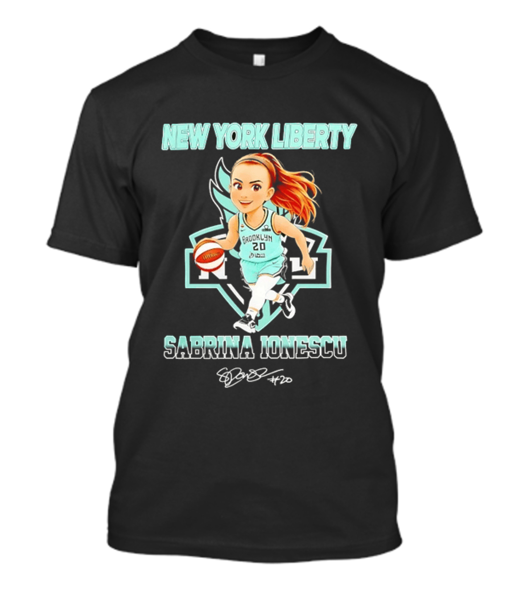 New York Liberty Sabrina Ionescu Brooklyn Basketball T-Shirt