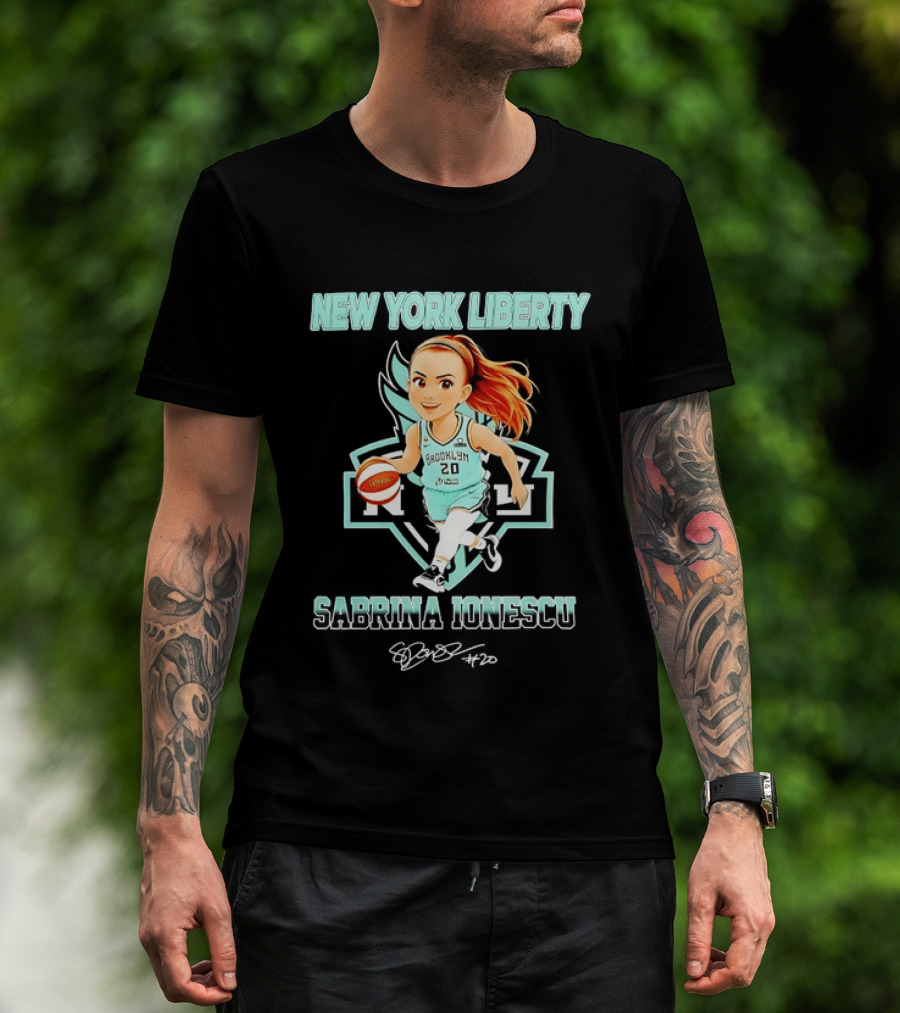 New York Liberty Sabrina Ionescu Brooklyn Basketball T-Shirt