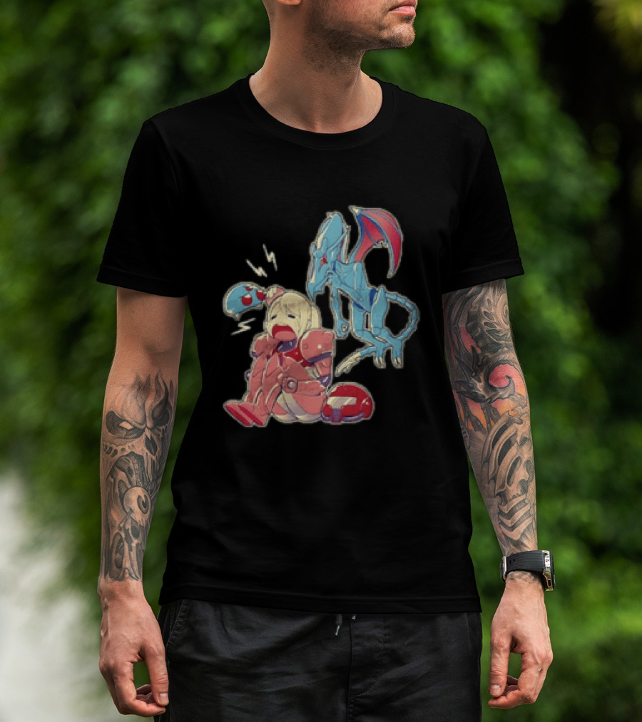 Samus Aran Metroid Bonk Cute Ridley And Chibi T-Shirt