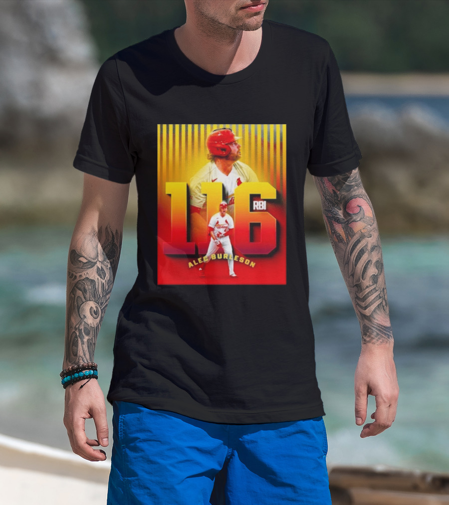Alec Burleson 116 RBI St Louis Cardinals Baseball Highlights T-Shirt