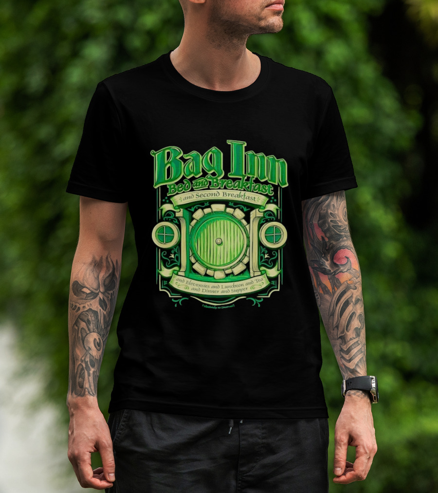 Bag Inn Bed And Breakfast Second Breakfast Elevensies Luncheon Tea Dinner Supper T-Shirt