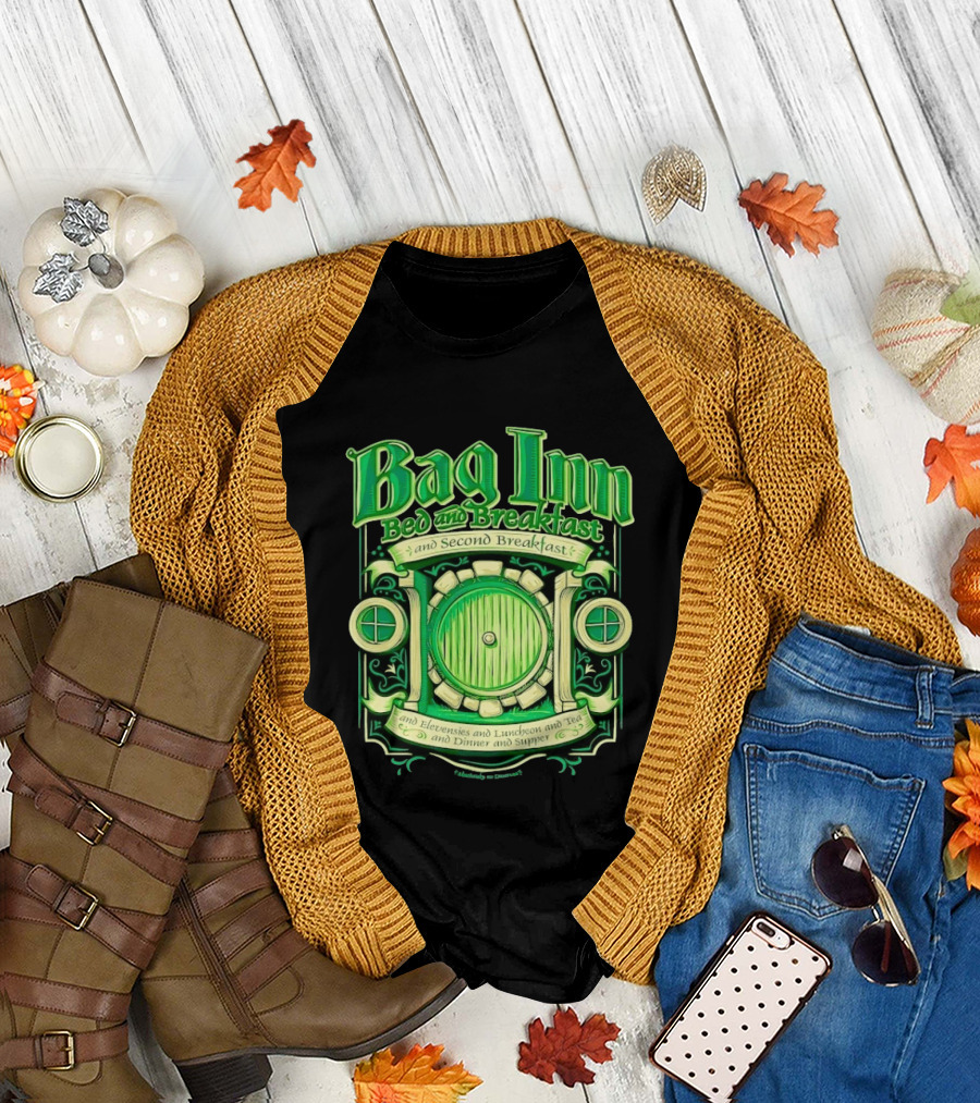 Bag Inn Bed And Breakfast Second Breakfast Elevensies Luncheon Tea Dinner Supper T-Shirt