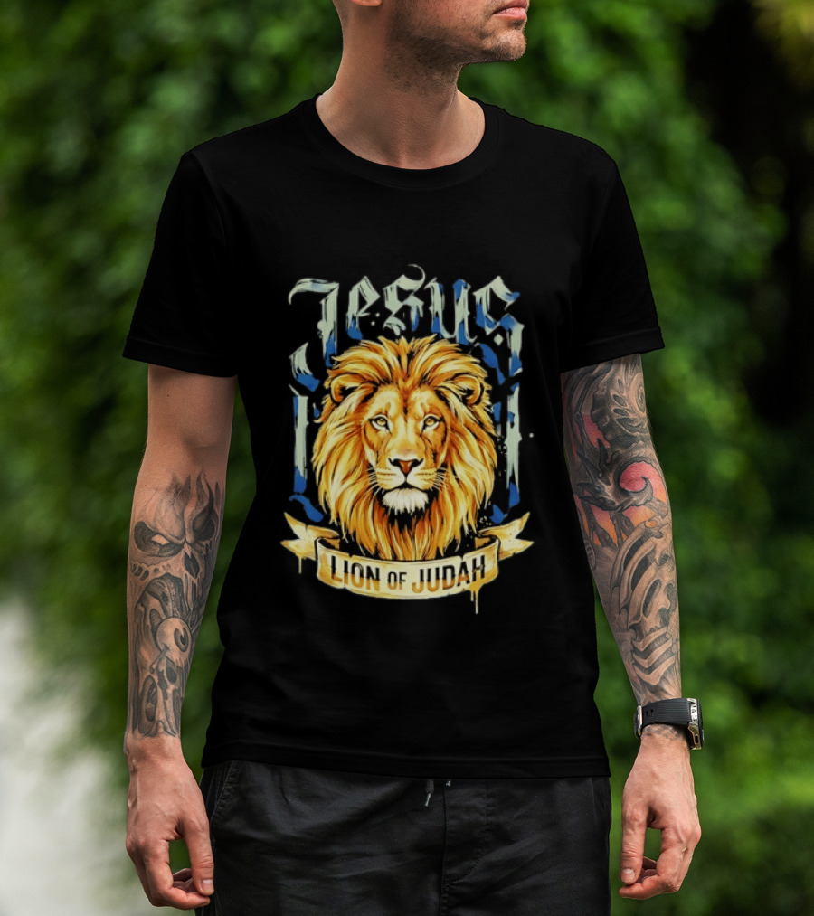 Jesus Lion Of Judah Christian Religious Symbol Powerful T-Shirt