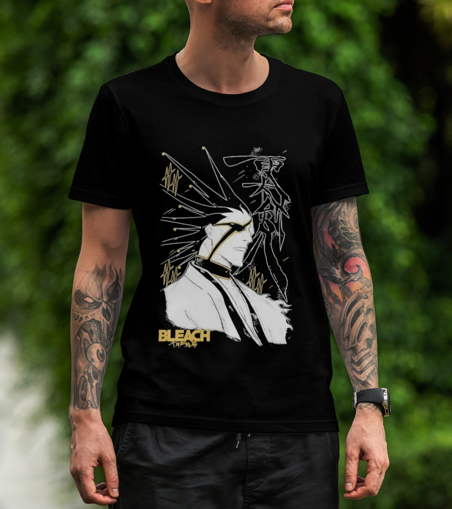 Kenpachi Zaraki Bleach Thousand Year Blood War Fan Art Character Sketch T-Shirt