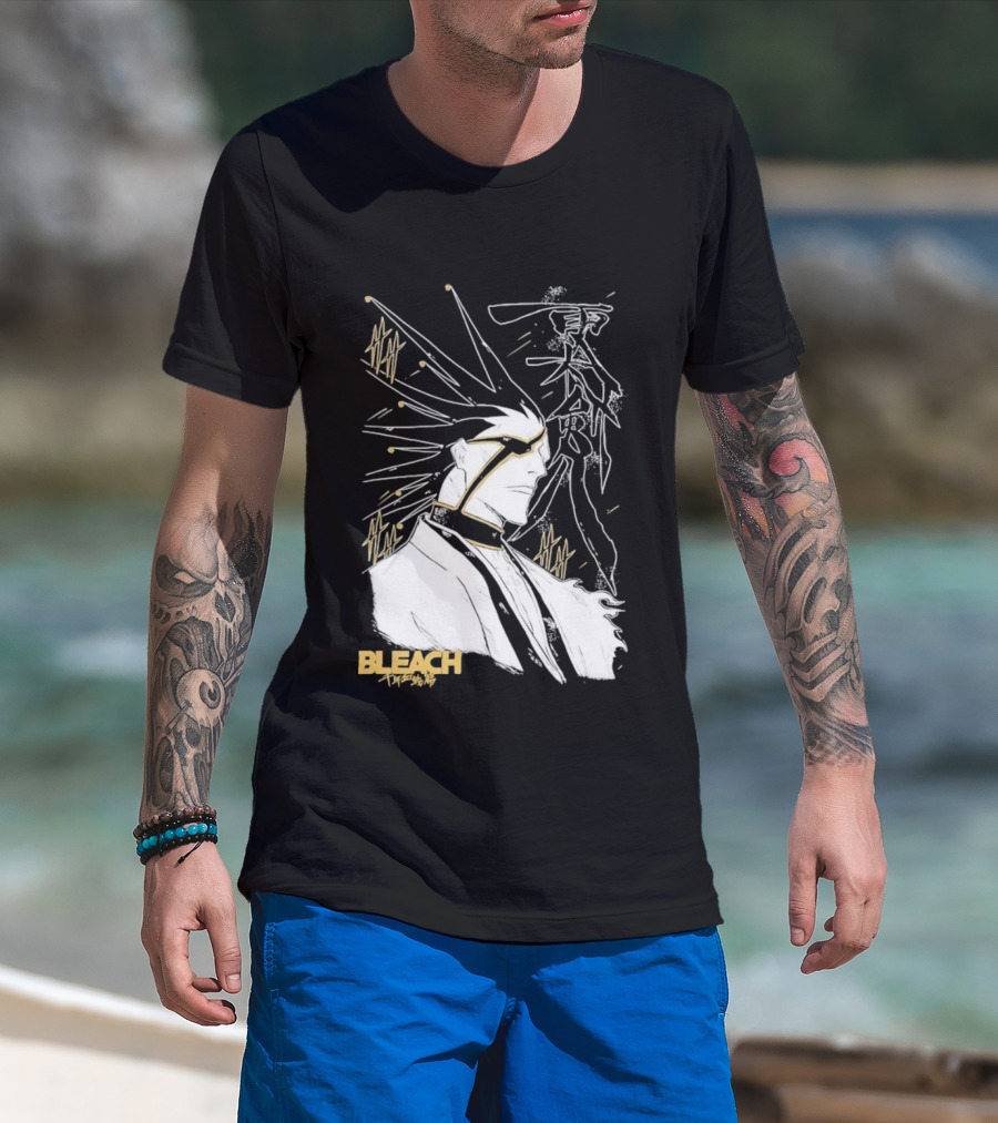 Kenpachi Zaraki Bleach Thousand Year Blood War Fan Art Character Sketch T-Shirt