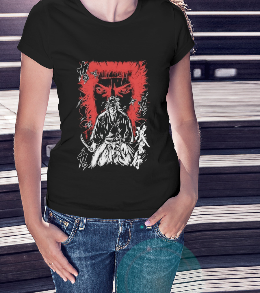 Vagabond Musashi Miyamoto Samurai Intense Manga T-Shirt