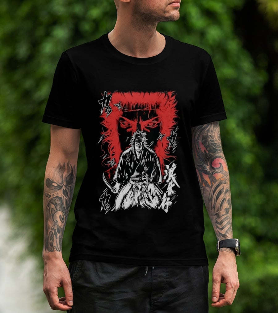 Vagabond Musashi Miyamoto Samurai Intense Manga T-Shirt