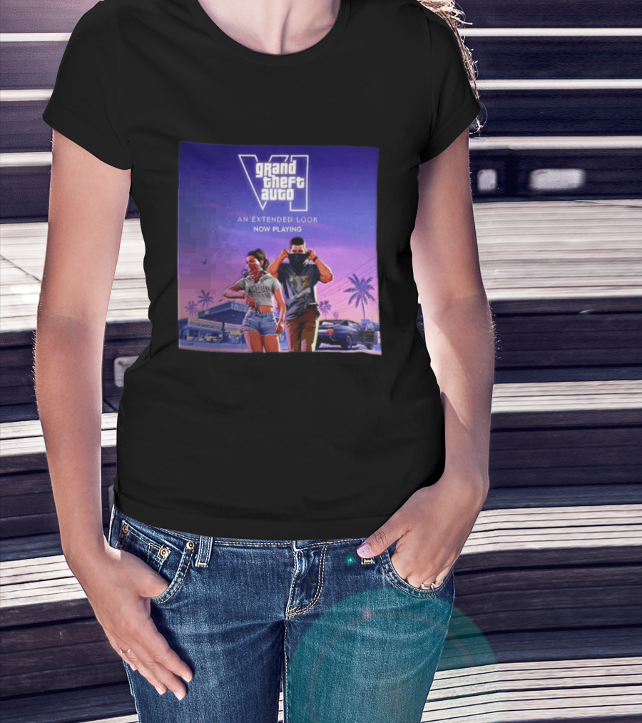 Grand Theft Auto VI Lucia Jason An Extended Look Now Playing T-Shirt