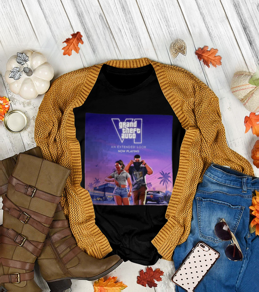 Grand Theft Auto VI Lucia Jason An Extended Look Now Playing T-Shirt