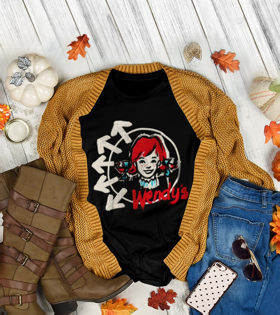 Wendy's Songs To Listen To In A Parking Lot Two Sided Bow Arrows T-Shirt