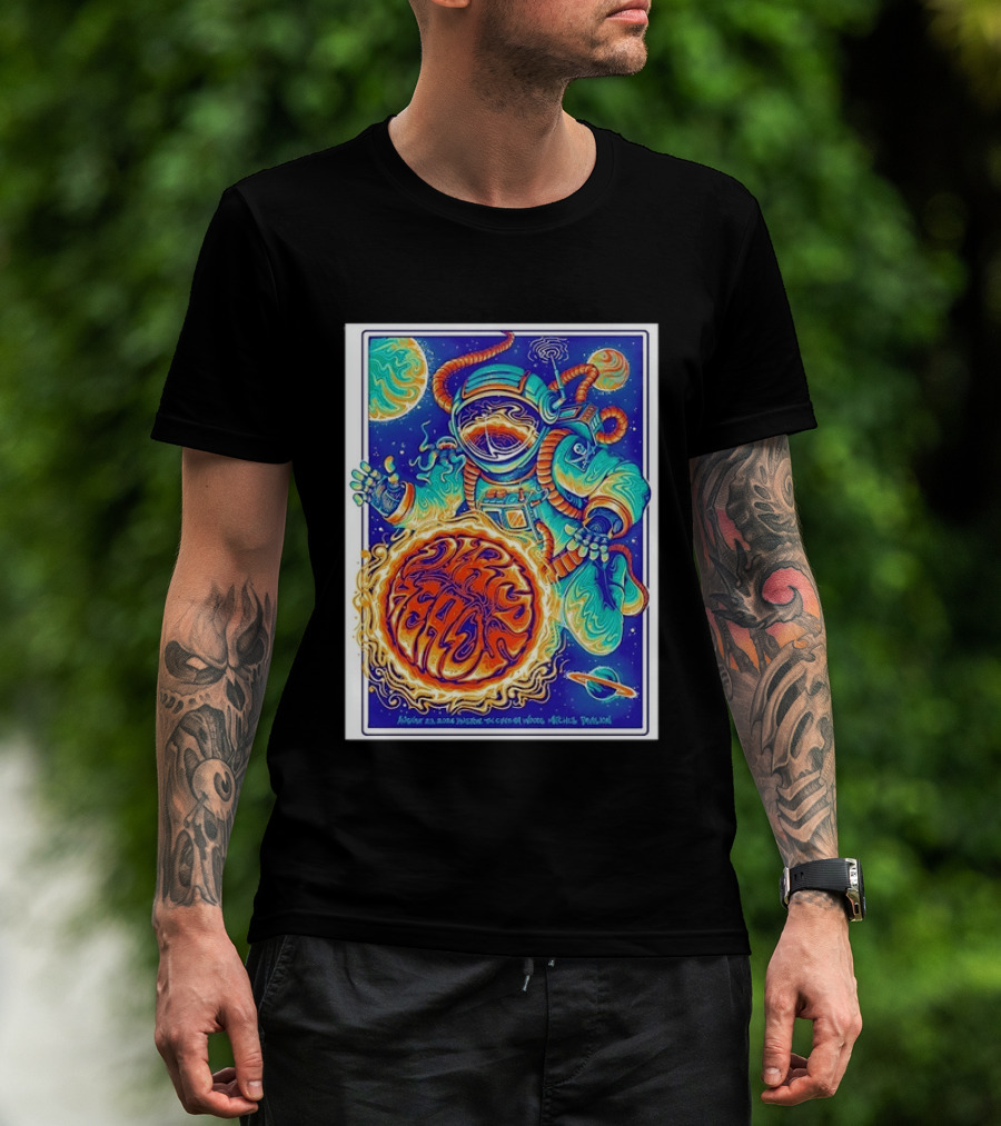 Dip Heads Astronaut Space Art August 23 2026 Houston TX Cynthia Woods Mitchell Pavilion T-Shirt