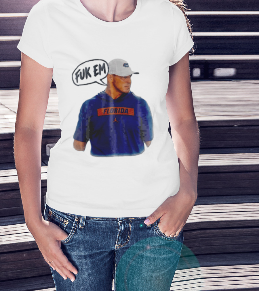 FLORIDA Coach Billy Napier Fuk Em Speech Bubble T-Shirt