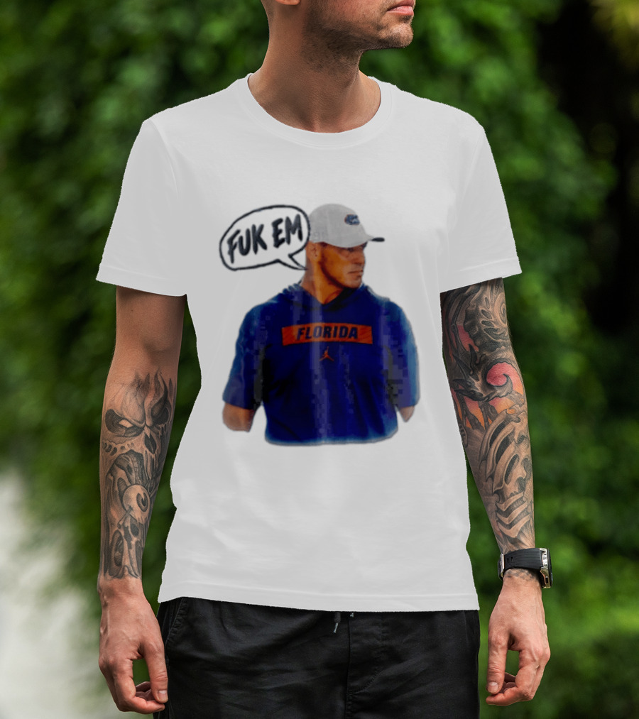 FLORIDA Coach Billy Napier Fuk Em Speech Bubble T-Shirt