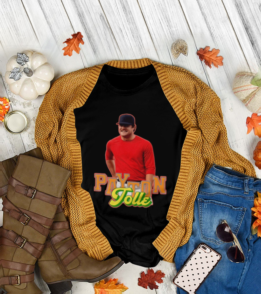 Payton Tolle Smiling Wearing Red With Baseball Cap T-Shirt