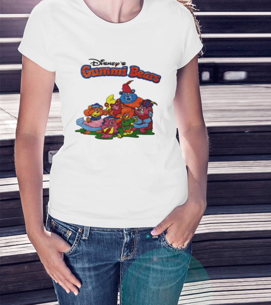 Disney's Gummi Bears 1985 Colorful Group Of Five Characters T-Shirt