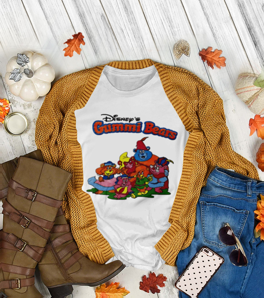 Disney's Gummi Bears 1985 Colorful Group Of Five Characters T-Shirt