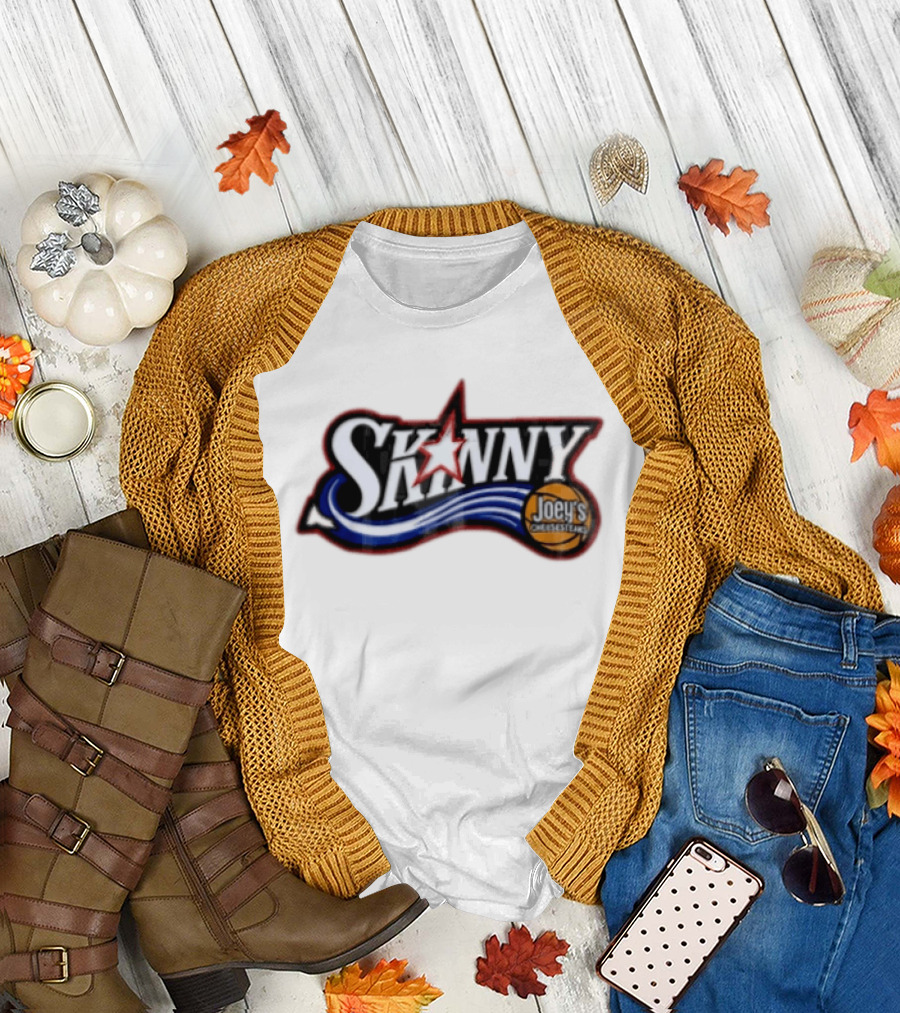 Skinny Joey's Cheesesteaks Basketball Star Wave T-Shirt