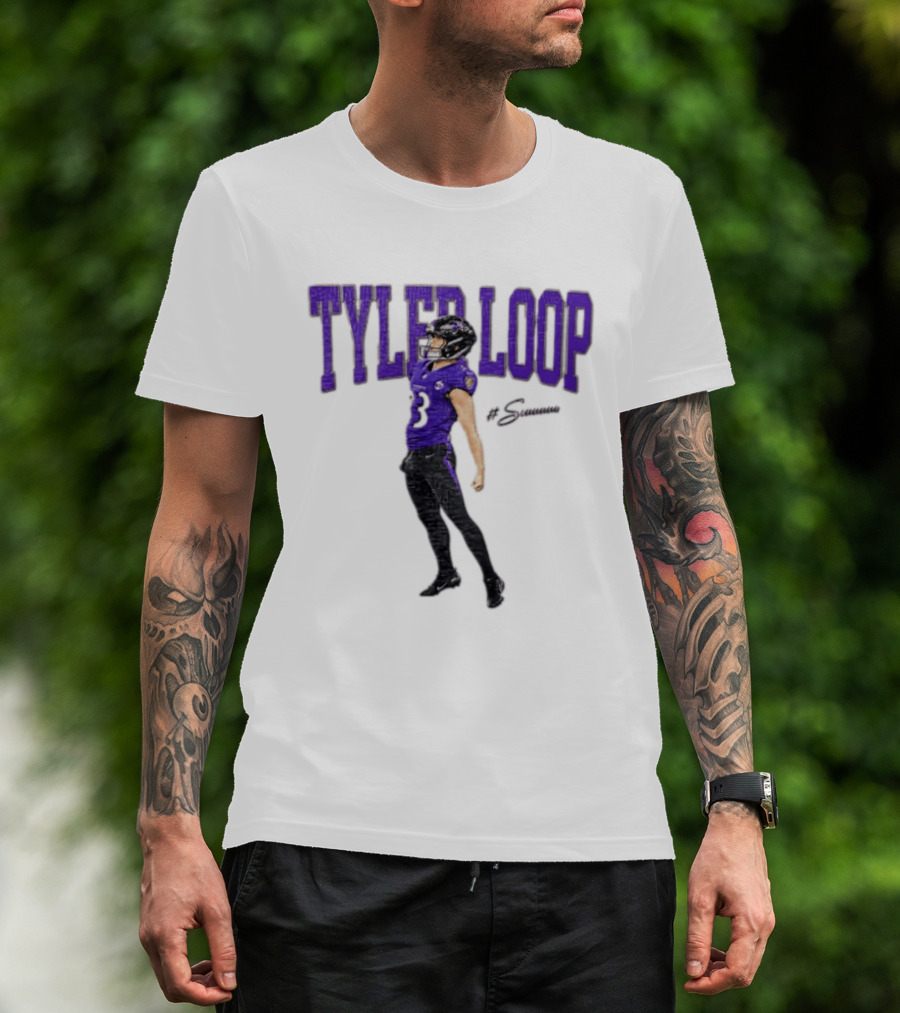 Tyler Loop Siuuuuuu Football The Ravens Player Celebration T-Shirt