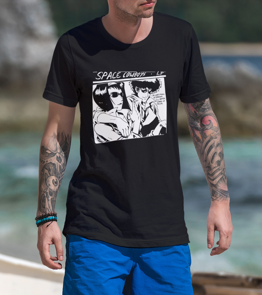 Cowboy Bebop Space Cowboys LP I'm Ing A Dream I'll Never Wake Up From T-Shirt