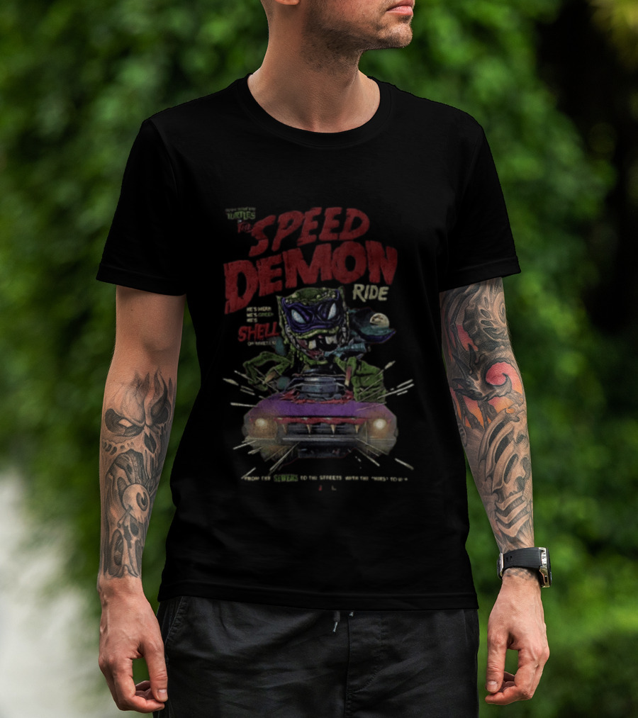 Welcome To The Speed Demon Ride Shell Daredevil Thrills T-Shirt