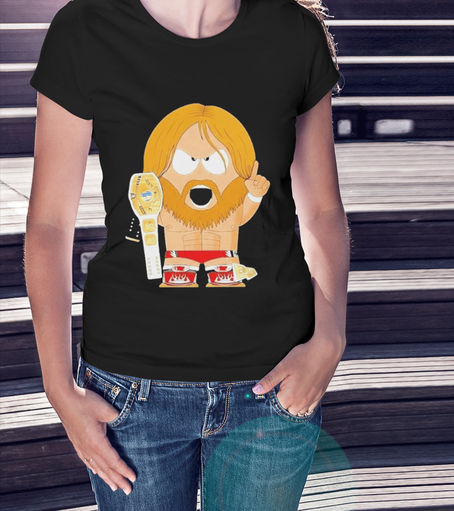 Daniel Bryan Parody Cartoon WWE Champion Belt T-Shirt