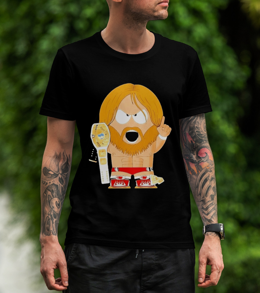 Daniel Bryan Parody Cartoon WWE Champion Belt T-Shirt