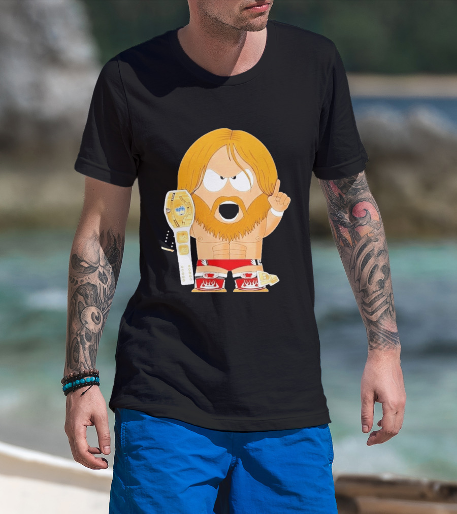 Daniel Bryan Parody Cartoon WWE Champion Belt T-Shirt