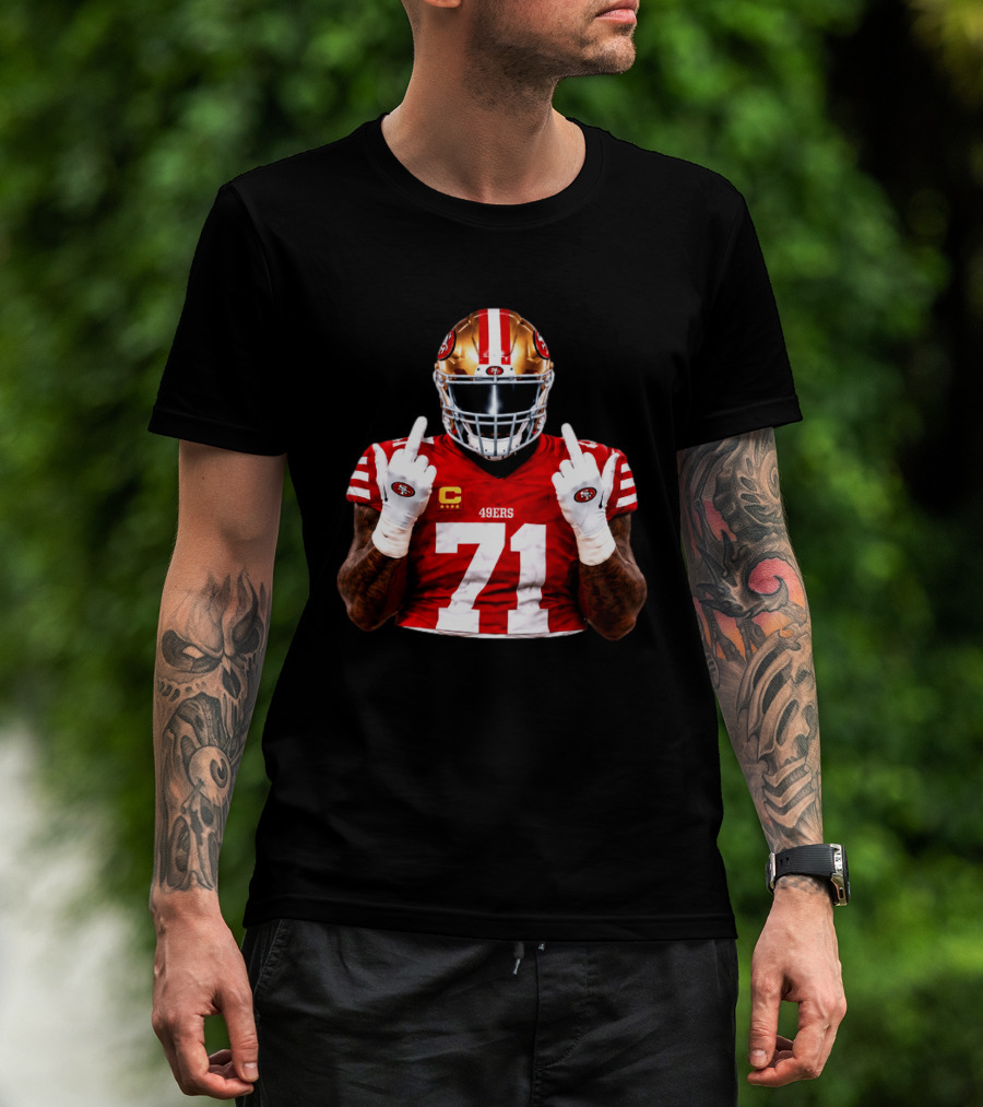 Trent Williams San Francisco 49ers 71 Middle Finger Gesture NFL T-Shirt