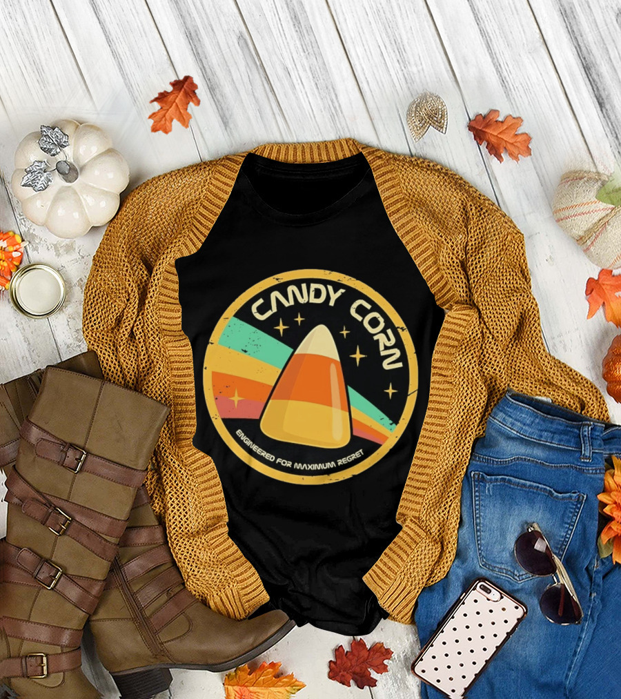 Candy Corn Engineered for Maximum Regret Vintage Distressed T-Shirt