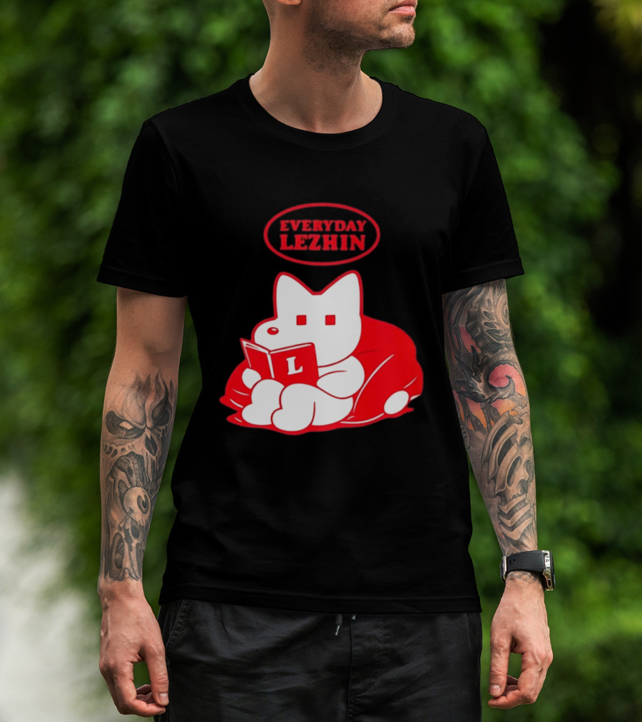 Everyday Lezhin Reading Webtoon Relaxing Cartoon Character With Book T-Shirt