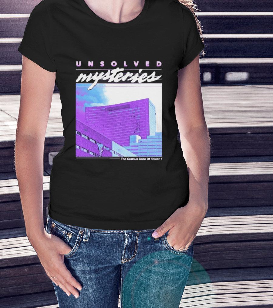 Unsolved Mysteries The Curious Case Of Tower 7 Retro Building T-Shirt