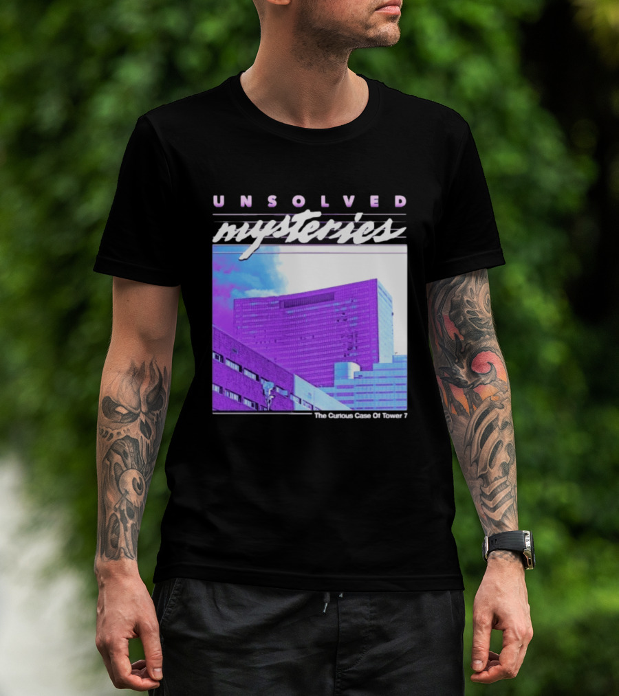 Unsolved Mysteries The Curious Case Of Tower 7 Retro Building T-Shirt