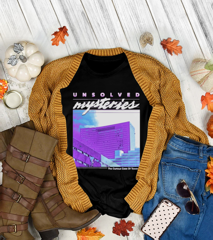 Unsolved Mysteries The Curious Case Of Tower 7 Retro Building T-Shirt