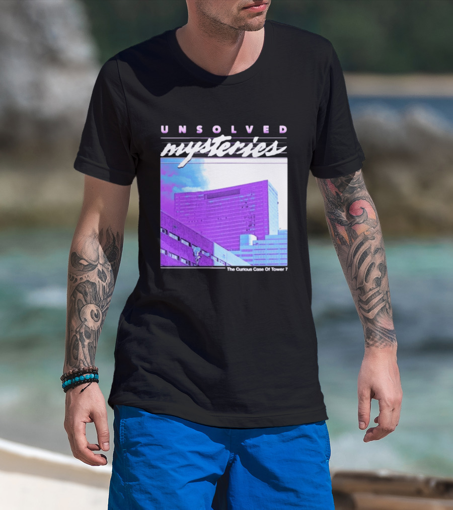 Unsolved Mysteries The Curious Case Of Tower 7 Retro Building T-Shirt