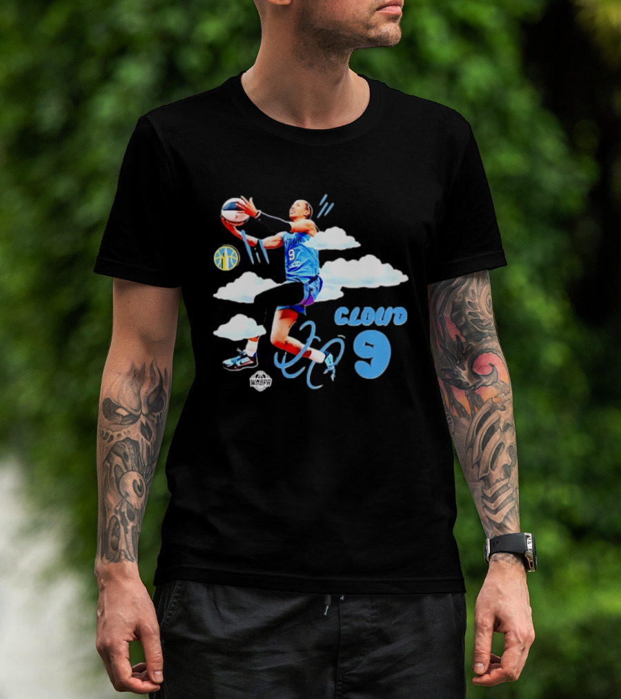 Natasha Cloud 9 Chicago Sky WNBA Basketball T-Shirt