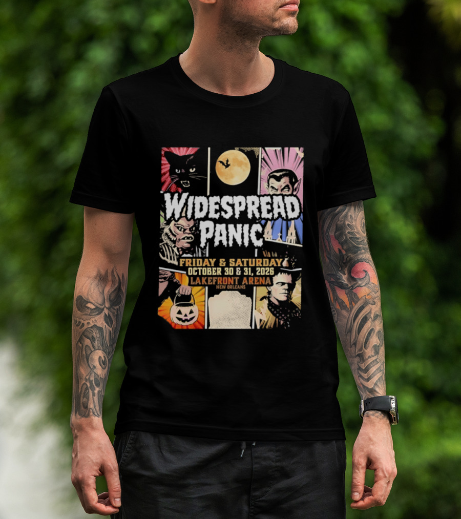 Widespread Panic Halloween Weekend October 30 & 31 2026 Lakefront Arena Event T-Shirt