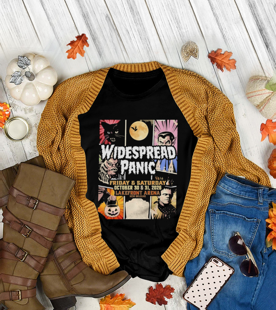 Widespread Panic Halloween Weekend October 30 & 31 2026 Lakefront Arena Event T-Shirt