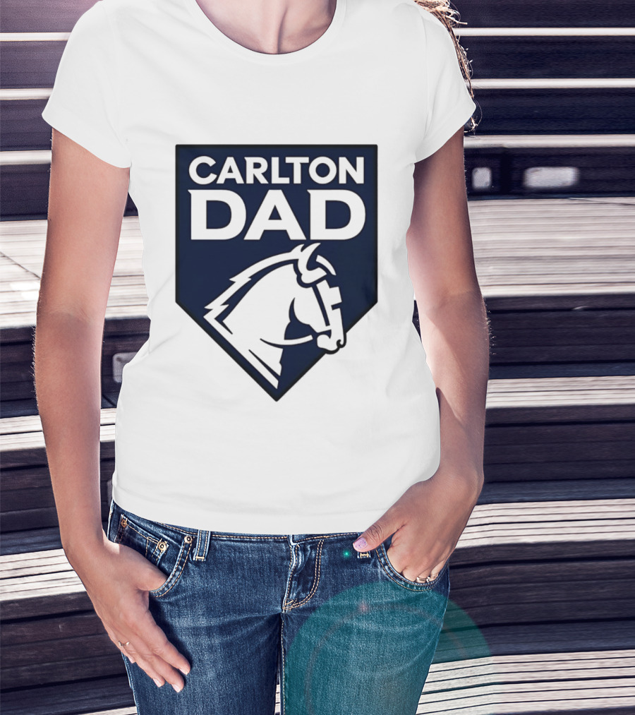 Carlton Dad AFL Father Football Club Horse T-Shirt