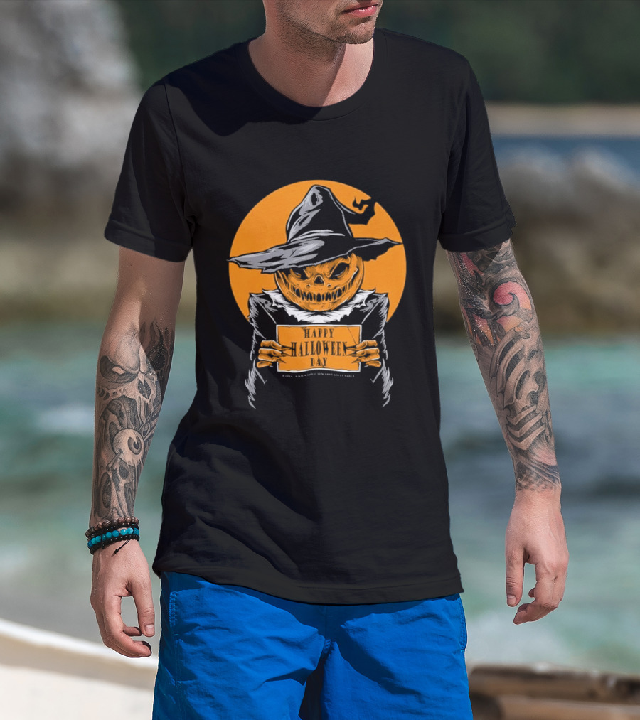 Halloween Pumpkin Witch Vintage Horror Comic Book T-Shirt