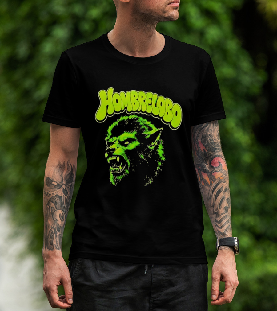 Hombrelobo Werewolf Neon Green Horror T-Shirt