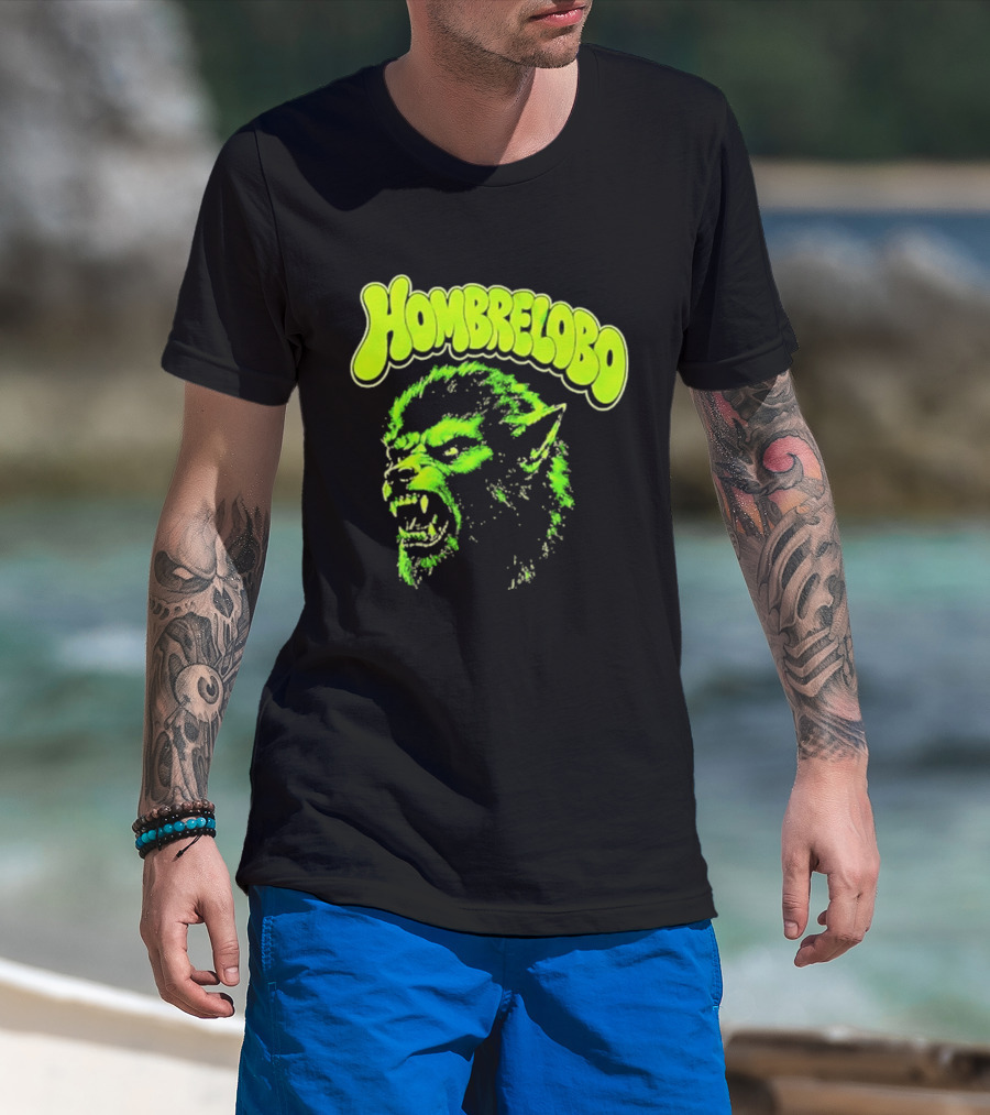Hombrelobo Werewolf Neon Green Horror T-Shirt