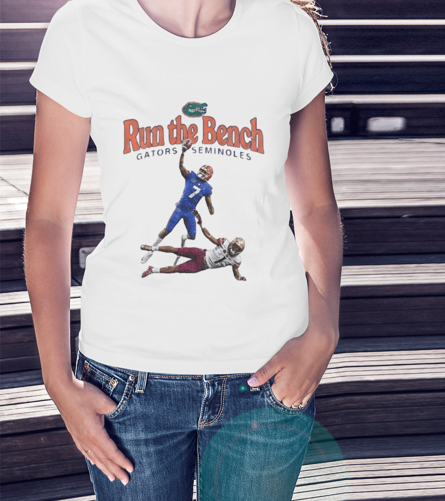 Run The Bench Gators Seminoles Football Rivalry T-Shirt