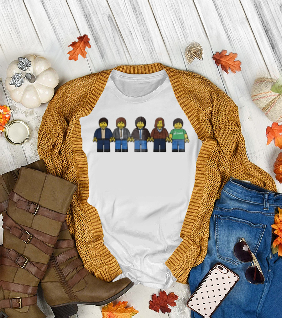 Lego Minifigures Band Featuring Five Iconic Characters T-Shirt