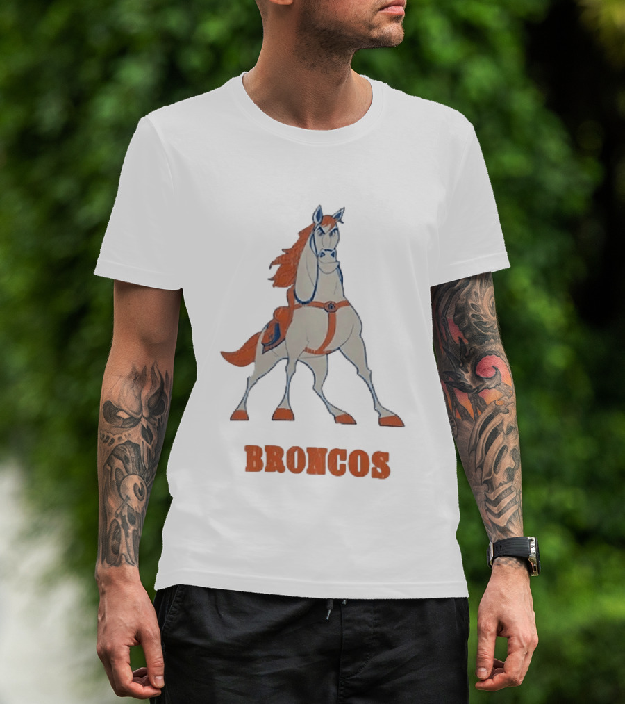 Maximus Broncos Football Horse Denver Broncos T-Shirt