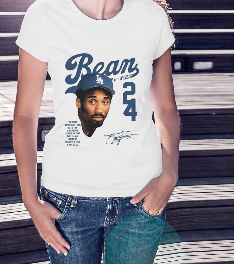 Puka Nacua Wears Bean Kobe Bryant Dodgers 24 T-Shirt