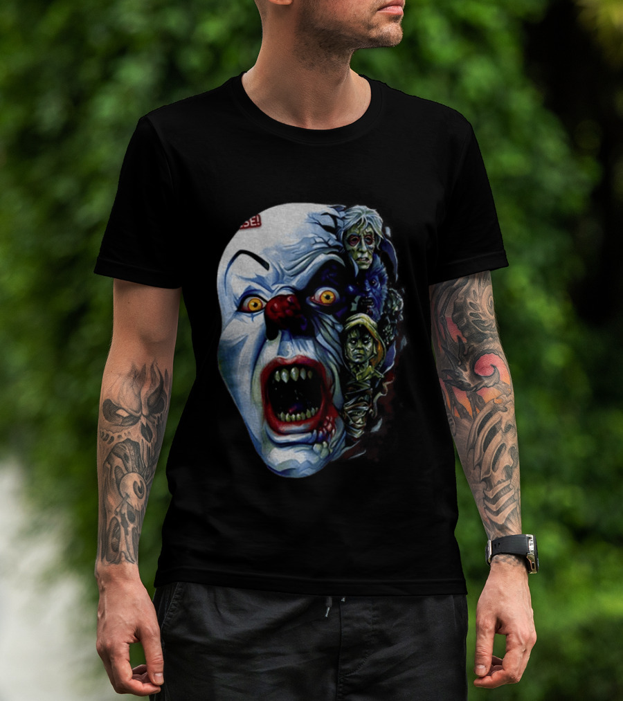 Pennywise The Dancing Clown Stephen King's IT Horror Nightmare Faces T-Shirt