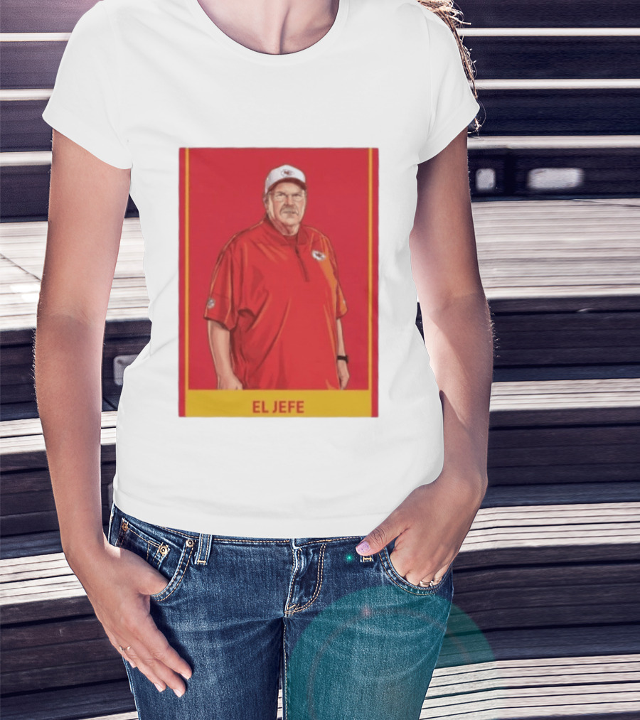 Andy Reid El Jefe Kansas City Chiefs Coach Red Chiefs T-Shirt